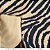 Velboa Estampado Zebra Caramelo Pelúcia Baixa - Imagem 3