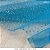 Tule Laminado Poas Azul Turquesa tecido transparente e firme 1,50m Largura - Imagem 3