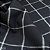 Flanela Xadrez Quad Preto tecido Leve e quentinho para Roupas, Pijamas - Imagem 3