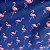 Tricoline Flamingo Marinho  100% Algodão Caldeira - Imagem 1