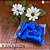 Kanekalon Azul Royal 15cm Cabelo de Anjo Sintético para Bonecas e Bichos - Imagem 1