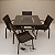 Conj. De Mesa com 4 cadeiras Cadeaux - Imagem 1