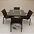 Conj. De Mesa com 4 cadeiras Cadeaux - Imagem 2