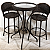 Conjunto bistrô com 2 banquetas Henry - Imagem 1