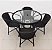 Conjunto de mesa 1.00 diâmetro + 4 cadeiras Joy - Imagem 1