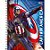 CADERNO ESPIRAL CONNECT AVENGERS CAPITAIN AMERICA 10 MATÉRIAS 160 FOLHAS - Imagem 1