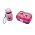KIT LANCHE GARRAFA PLASTICA 460ML + MARMITA 700ML UNICORNIO - Imagem 2