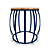 Mesa lateral Wood - Cor Azul Marinho - Imagem 1