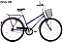 Bicicleta Houston Onix Aro 26 C/Cesta - Violeta - Imagem 1