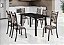 Mesa BM Tubulares Verona 6 Cadeiras 140x75- cadeira Tecido C129 Imbere Bege/Café ( imagens ilustrativas, verificar disponibilidade na loja fisica) - Imagem 1