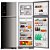 Refrigerador Brastemp Frost Free Duplex 400 Litros painel digital Inox BRM54 - Imagem 3