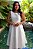 Vestido de noiva, em zibeline, com decote canoa - Off White - Imagem 2