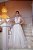 Vestido de noiva em tule com decote v e fenda - Imagem 1