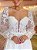 Vestido de noiva Angela com mangas longas, busto estruturado e cauda - Imagem 4
