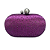 Bolsa clutch bubble com pedrarias - Roxo - Imagem 1