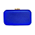 Bolsa clutch acetinada borda dourada - Azul Royal - Imagem 1