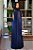 vestido de festa em lurex, com decote v e capa - Azul Marinho - Imagem 4