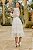 Vestido de noiva midi Amanda, em mix de renda e tule de poá com manga longa - Off White - Imagem 9