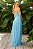 Vestido de Festa longo, tomara que caia em tule - Azul Serenity - Imagem 2