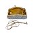 Bolsa clutch metal com strass - Dourado - Imagem 2