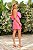 Vestido de festa curto, zibeline com laço - Rosa Chiclete - Imagem 2