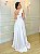 Vestido de noiva longo, nula manga com laço - Off White - Imagem 2