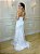 Vestido de noiva longo, com modelagem sereia em tule bordado - Off White - Imagem 4
