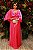 Vestido de festa longo, com fenda e bordado em pedraria -  Rosa Pink - Imagem 1
