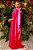 Vestido de festa longo, frente única com capa - Rosa Pink - Imagem 3