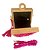 Bolsa Clutch de madeira com crochê - Rosa Pink - Imagem 2