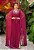 Vestido de festa longo, com bordado em pedraria - Marsala - Imagem 1