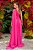 Vestido de festa longo, nula manga e tule - Rosa Pink - Imagem 4