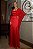 Vestido de festa longo, Sereia com capa removível - Vermelho - Imagem 8