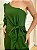 Vestido de festa longo, nula manga com laço na cintura - Verde Oliva - Imagem 3