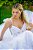 Vestido de noiva longo, bordado em pedraria com detalhe nas alças - Off White - Imagem 3