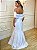 Vestido de noiva longo, sereia em zibeline - Branco - Imagem 3