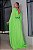 Vestido de festa longo, com bordado em pedraria - Verde Lima - Imagem 3