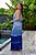 Vestido de festa longo, frente única e saias em franja em degrade - Azul Serenity - Imagem 4