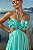 Vestido de festa longo, frente única, com recortes e flores 3d - Tiffany - Imagem 2