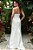 Vestido de noiva longo, em zibeline, tomara que caia com decote coração - Off White - Imagem 3