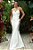 Vestido de noiva longo, em zibeline, tomara que caia com decote coração - Off White - Imagem 1