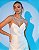 Vestido de noiva longo, em zibeline, tomara que caia com decote coração - Off White - Imagem 5