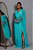 Vestido de festa longo, bordado em pedraria e capa - Tiffany - Imagem 1