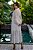 Vestido de noiva longo, com gola alta e mangas levemente bufante com renda guipir aplicada - Off White - Imagem 3