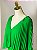 Vestido de festa longo, plissado com decote em v - Verde Bandeira - Imagem 5