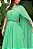 Vestido de festa longo, nula manga com bordado em pedraria - Verde Menta - Imagem 2