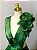 Vestido de festa longo, em zibeline com fenda e decote V - Verde Oliva - Imagem 5