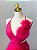 Vestido de festa longo, em tule com recorte na lateral - Rosa Pink - Imagem 5