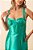 Vestido de festa longo, em zibeline, saia sereia e alças largas - Verde Esmeralda - Imagem 4