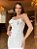Vestido de noiva midi, com maxi laço no decote e alças flexíveis - Off  White - Imagem 2